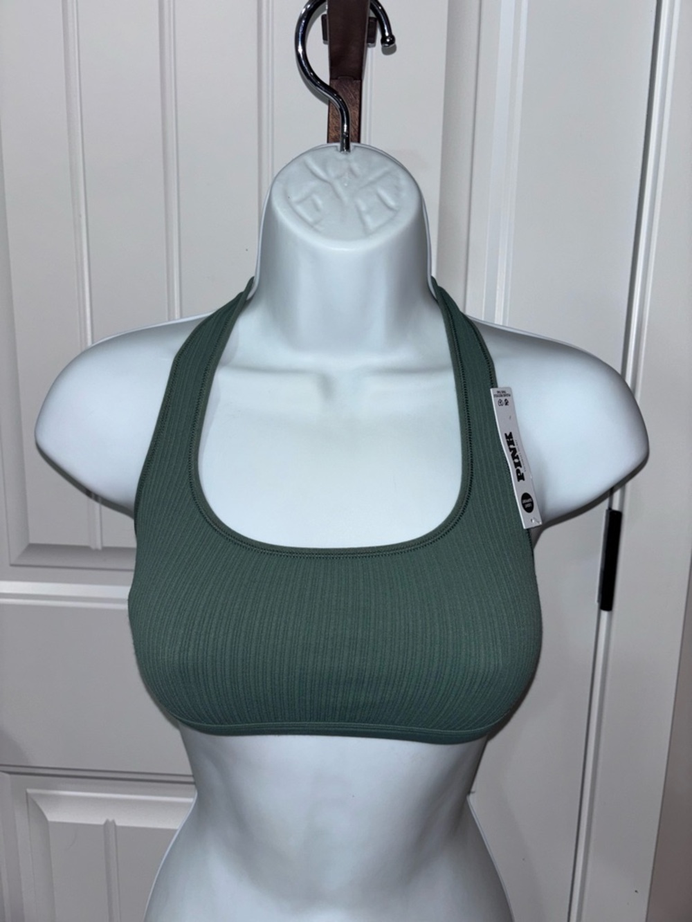 PINK Victoria's Secret Deep Green Top